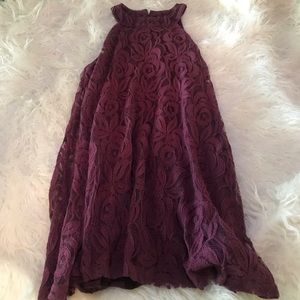 Altar’d State halter flowery lace dress size small